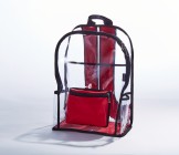 KACASE Profesjonalny Plecak Transparentny Czerwony